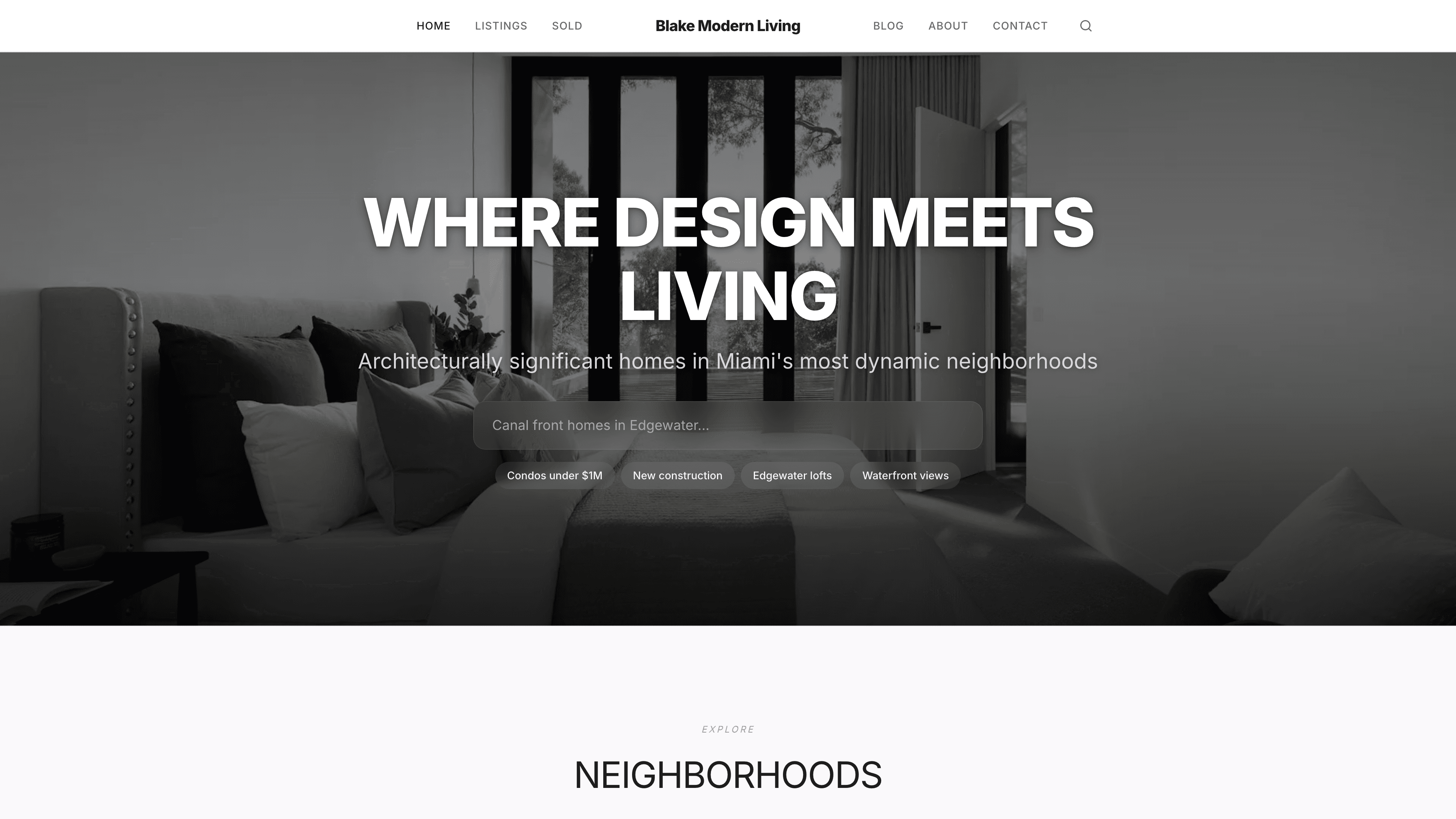Blake Modern Living template preview